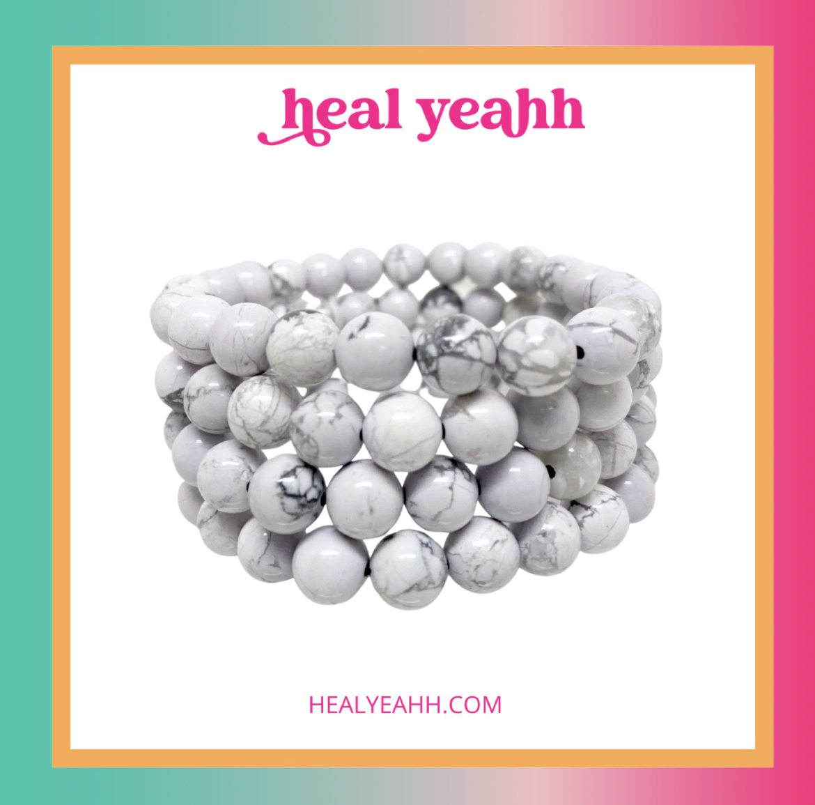 Howlite Crystal Bracelet