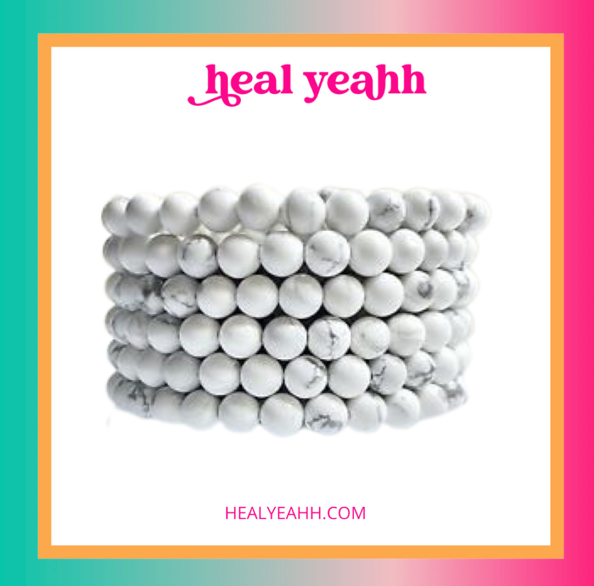 Howlite Crystal Bracelet