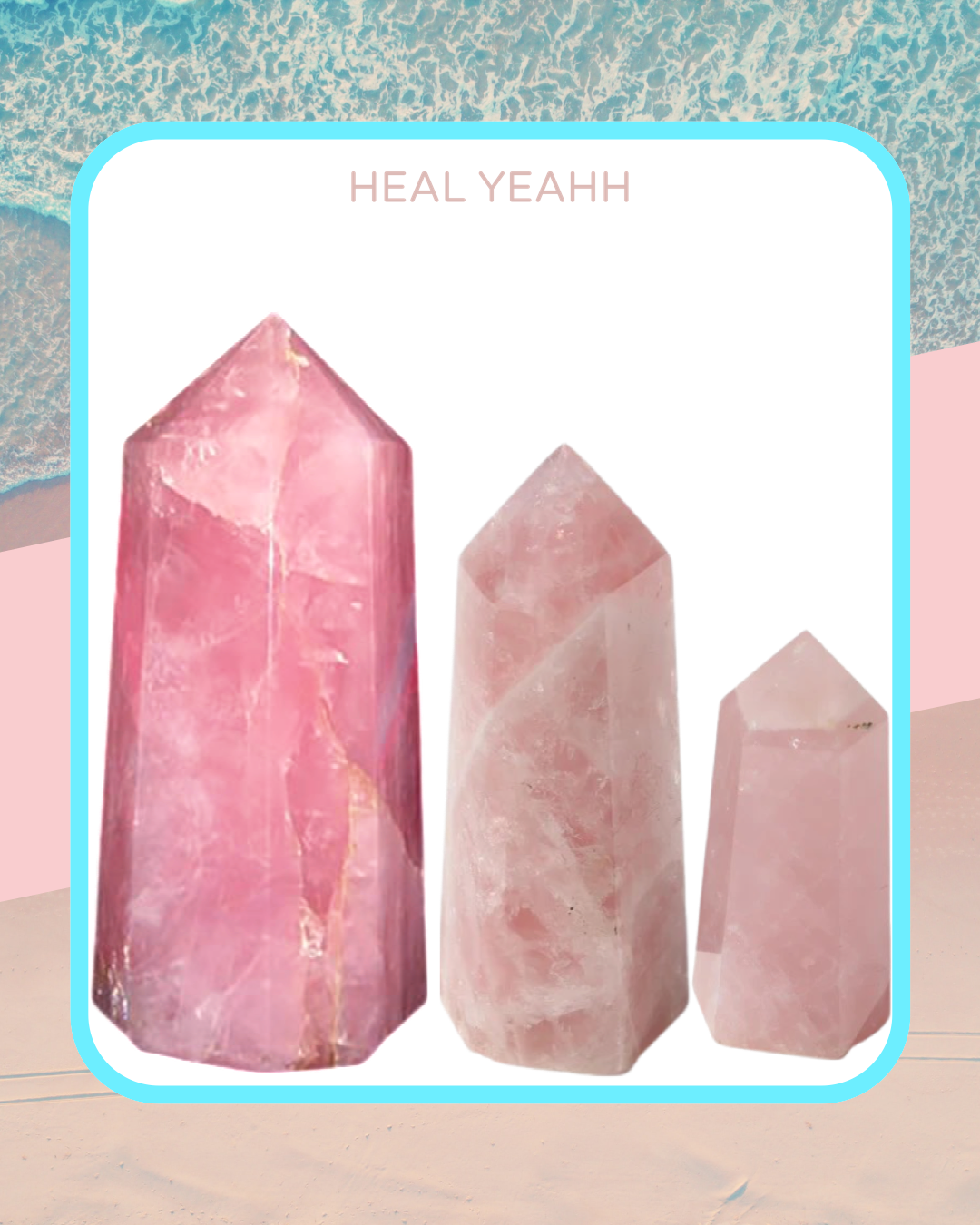 Rose Quartz Crystal (Different Shapes)
