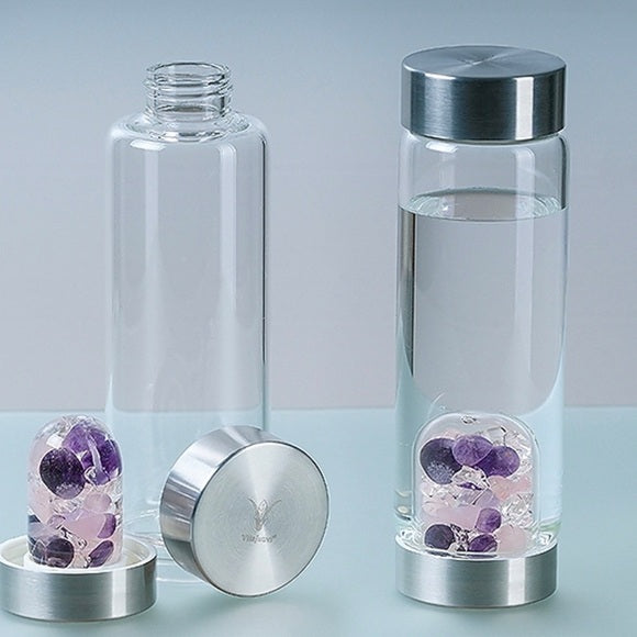 Heal Yeahh Crystal water and tea bottle