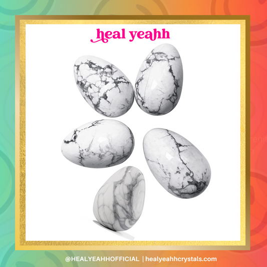 Howlite Crystal Egg