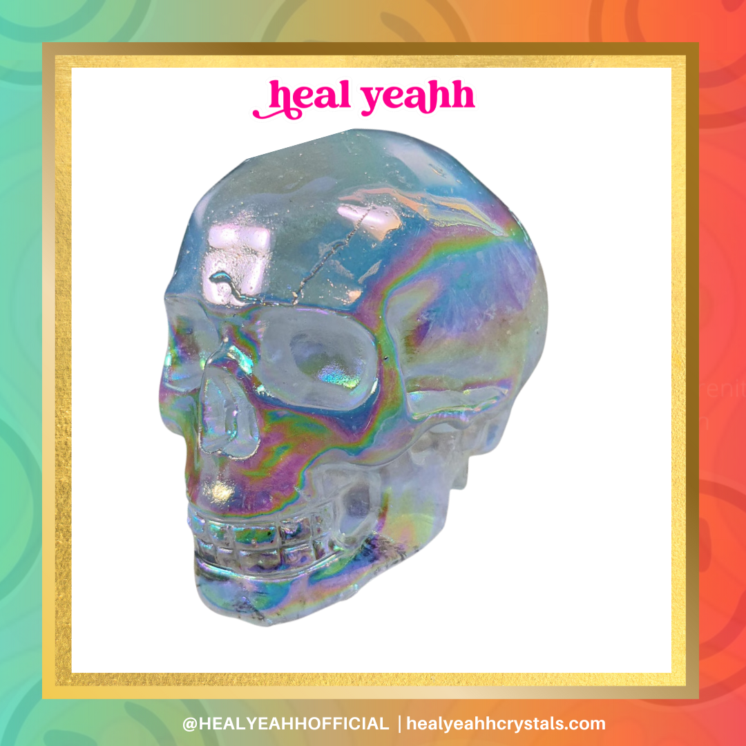 Skeleton Head Aura Crystal