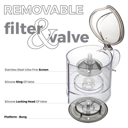 Leaf TEA MAKER, Large Loose Tea Teapot, Bottom Dispensing