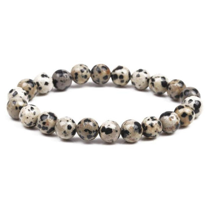 Dalmatian Jasper Crystal Bracelet