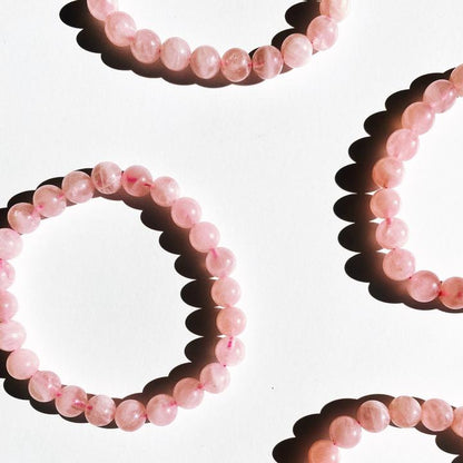 Rose Quartz  Crystal Bracelet