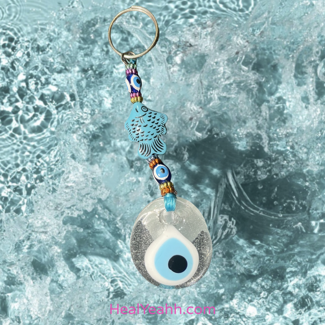 Fishing For Protection - Evil Eye Keychain