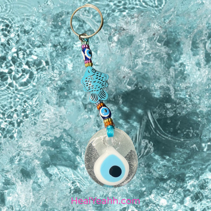 Fishing For Protection - Evil Eye Keychain