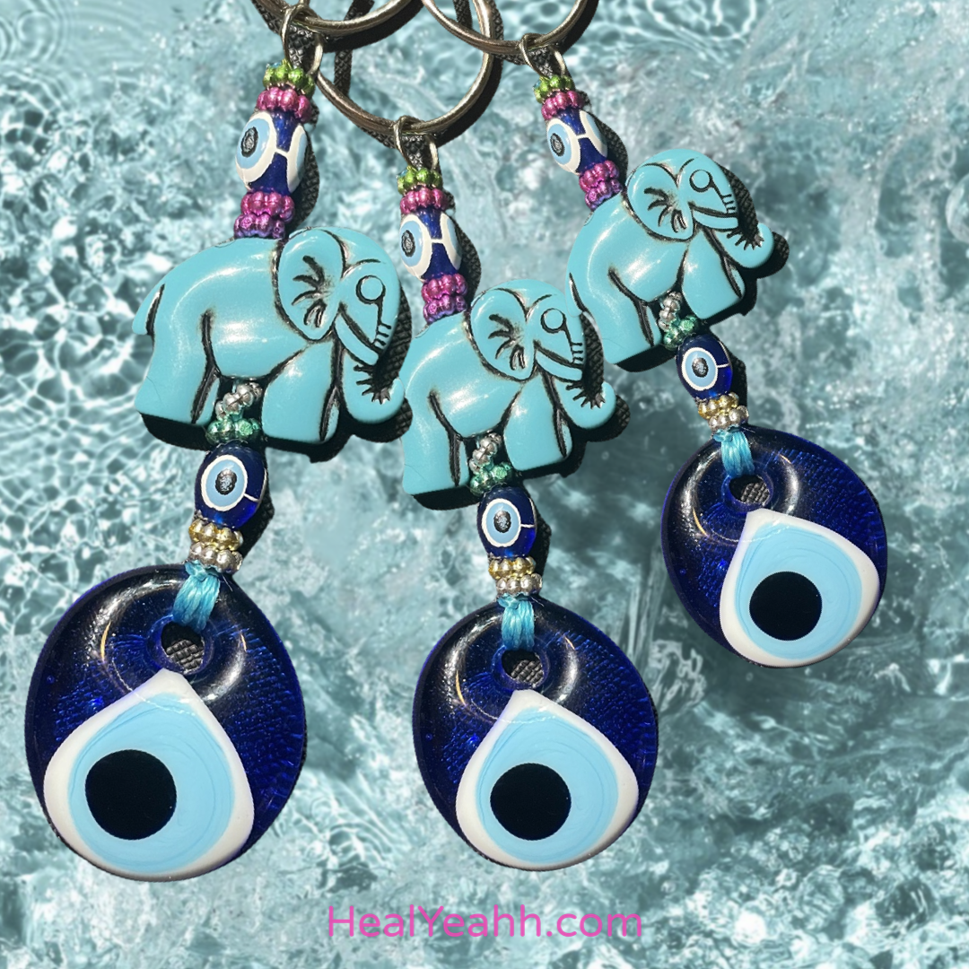 🐘 Elephants Good luck - Evil Eye Keychain