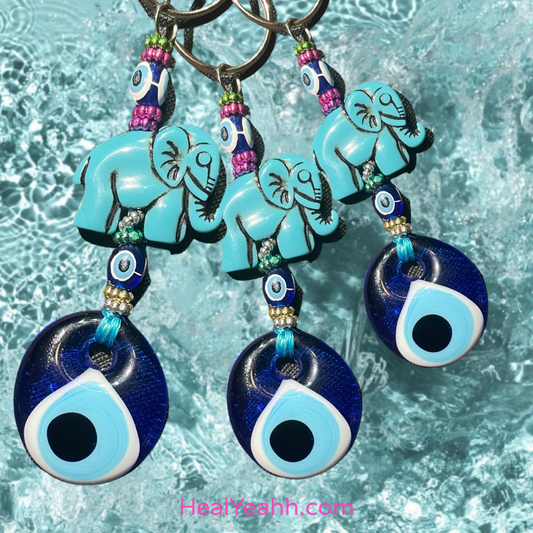 🐘 Elephants Good luck - Evil Eye Keychain