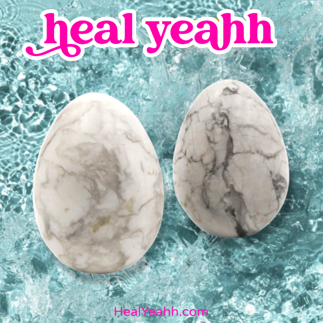 Howlite Crystal Egg