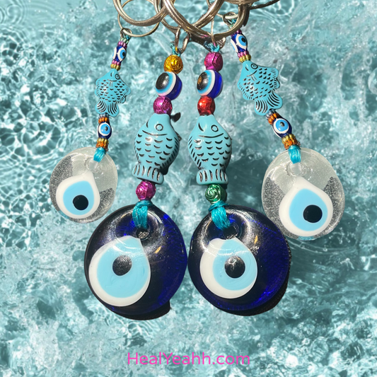 Fishing For Protection - Evil Eye Keychain