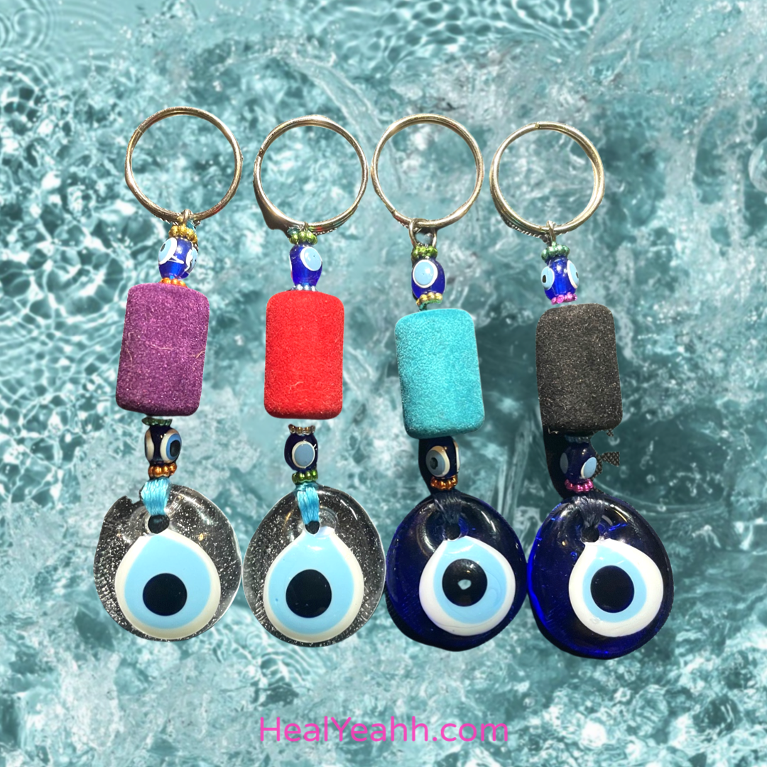 Clouded Judgement- Evil Eye Keychain