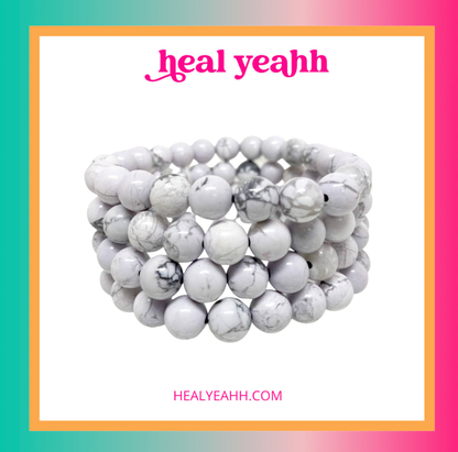 Howlite Crystal Bracelet