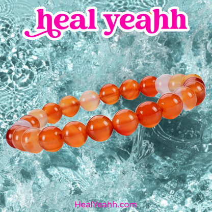 Carnelian Crystal Bracelet