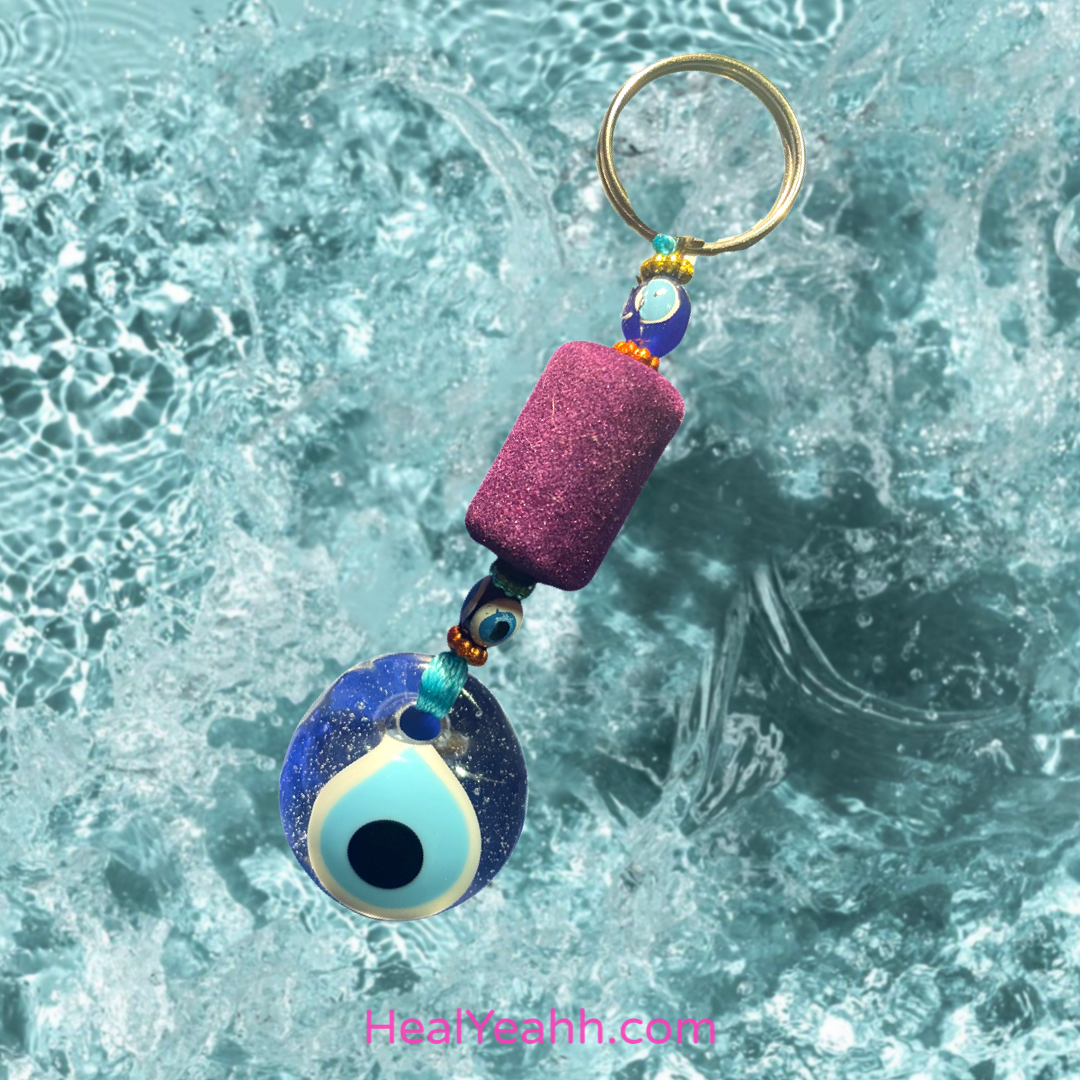 Clouded Judgement- Evil Eye Keychain