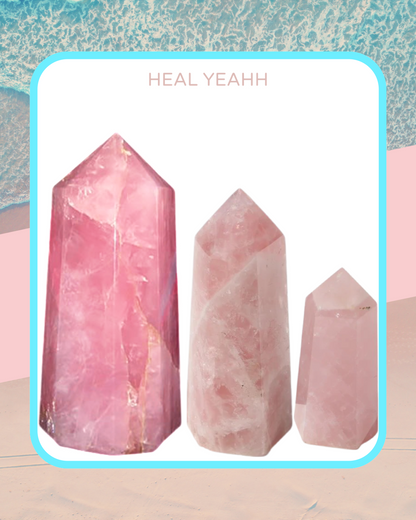 Rose Quartz Crystal (Different Shapes)
