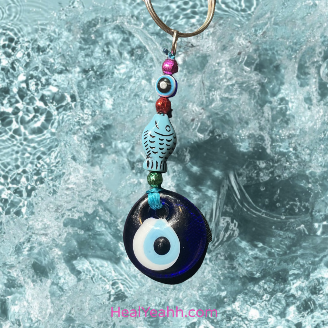 Fishing For Protection - Evil Eye Keychain