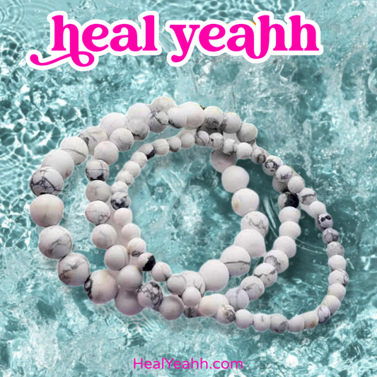 Howlite Crystal Bracelet