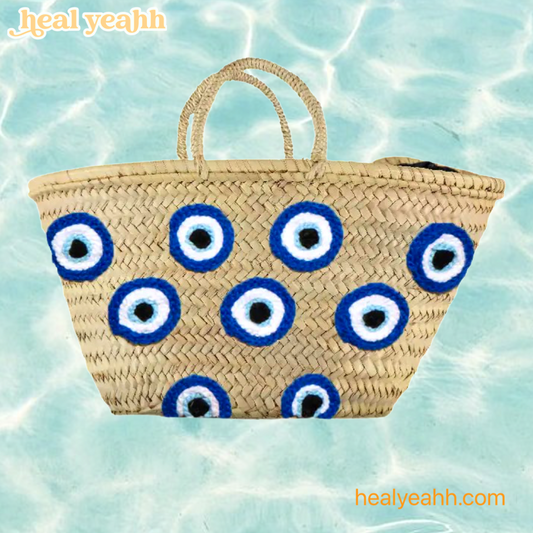 Evil Eye French Market Basket