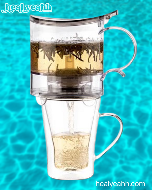 Leaf TEA MAKER, Large Loose Tea Teapot, Bottom Dispensing
