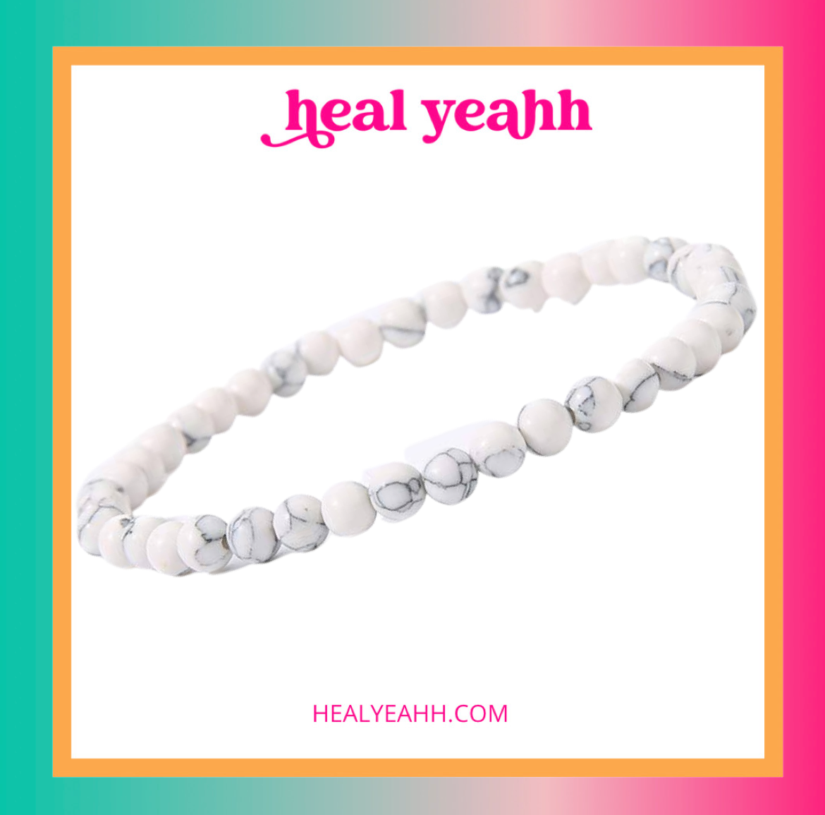 Howlite Crystal Bracelet
