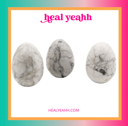 Howlite Crystal Egg
