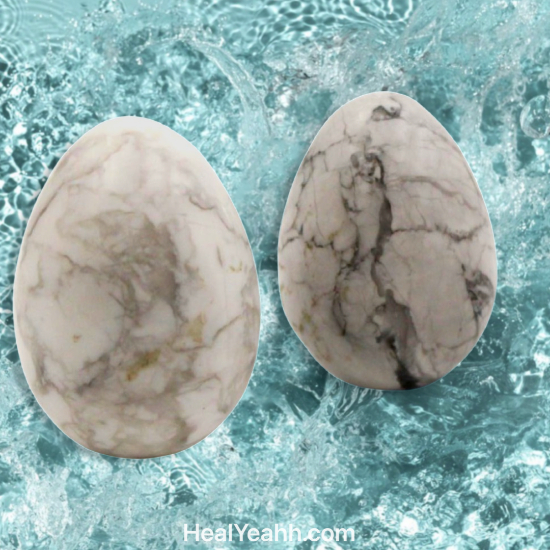 Howlite Crystal Egg
