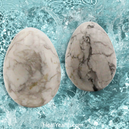 Howlite Crystal Egg
