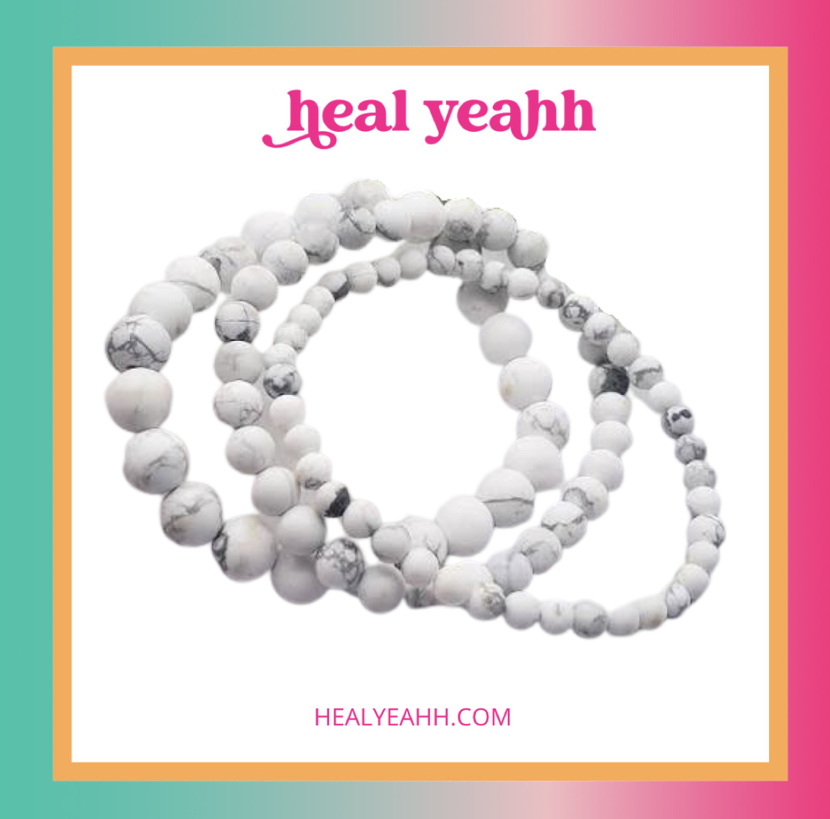 Howlite Crystal Bracelet