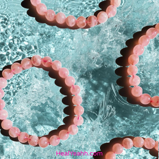 Rose Quartz  Crystal Bracelet