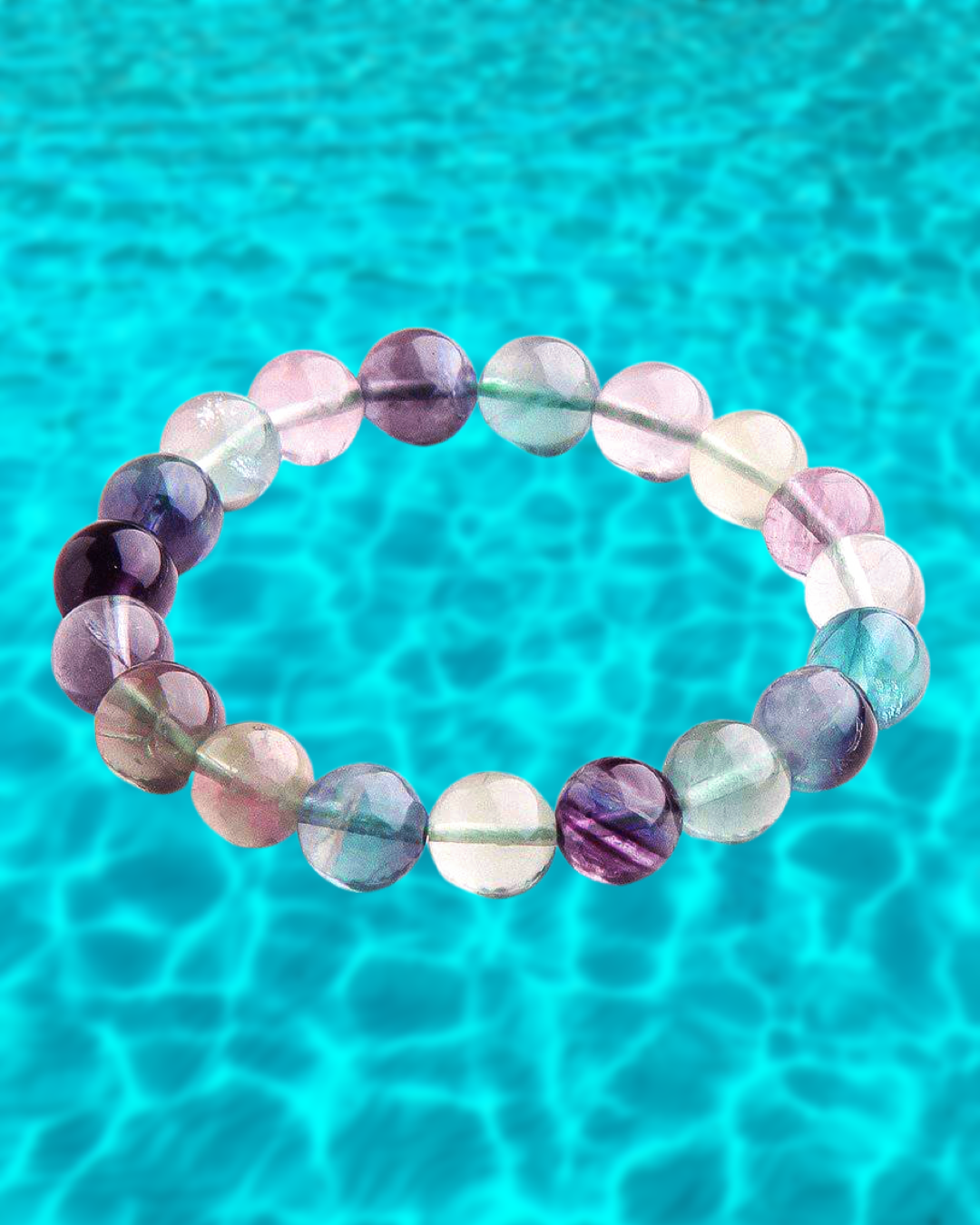 Rainbow Fluorite Crystal Bracelet