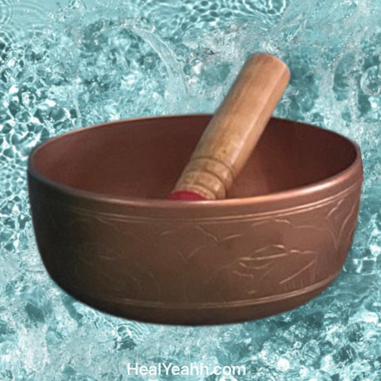 Natural Tibetan Singing Bowl Free Striker & cushion