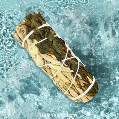 Peppermint & White Sage - Sage Stick - Prosperity - Cleansing - Renew - Smudging